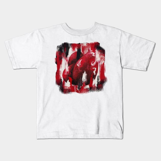 Blood Eggs Kids T-Shirt by LuArt Gallery